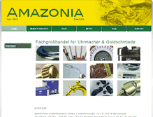 Tablet Screenshot of amazonia-gmbh.de